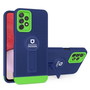 Husa Armor Design cu Stand pentru iPhone 11 Pro Max, Albastru/ Verde, Suport Auto Magnetic, Wireless Charge, Protectie Antisoc, Flippy - Img 2