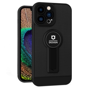 Husa Armor Design cu Stand pentru iPhone 11 Pro Max, Negru, Suport Auto Magnetic, Wireless Charge, Protectie Antisoc, Flippy - Img 1