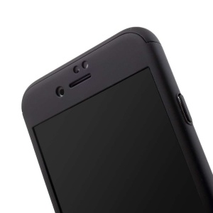 Husa de protectie compatibila cu Huawei P40 Lite Full Cover 360 Negru + Folie de protectie - Img 3