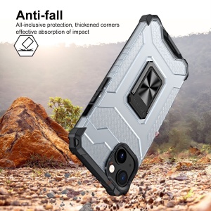 Husa de protectie Flippy compatibila cu Apple iPhone 13 Acrylic Armor cu suport Negru - Img 2