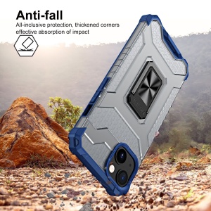 Husa de protectie Flippy compatibila cu Apple iPhone 13 Acrylic Armor cu suport Albastru - Img 2