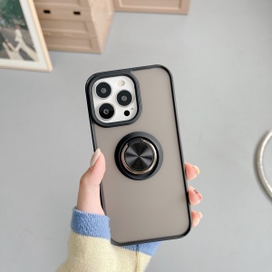 Husa de protectie Flippy compatibila cu Apple iPhone 13 Pro Max,Defender cu prindere inel,Negru - Img 2