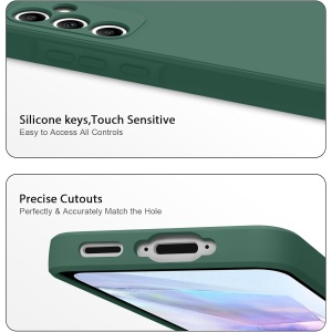 Husa de Protectie, Flippy, pentru Huawei P60 Pro, Liquid Silicone, cu Microfibra pe Interior, Protectie Antisoc, Compatibil Incarcare Wireless, Verde - Img 8