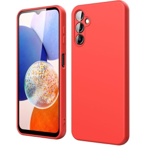 Husa de Protectie, Flippy, pentru Samsung Galaxy A15, Liquid Silicone, cu Microfibra pe Interior, Protectie Antisoc, Compatibil Incarcare Wireless, Rosu