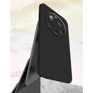 Husa de Protectie, Flippy, pentru Xiaomi 14 Ultra, Liquid Silicone, cu Microfibra pe Interior, Protectie Antisoc, Compatibil Incarcare Wireless, Negru - Img 3