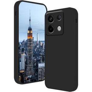Husa de Protectie, Flippy, pentru Xiaomi Redmi Note 13 5G, Liquid Silicone, cu Microfibra pe Interior, Protectie Antisoc, Compatibil Incarcare Wireless, Negru - Img 1