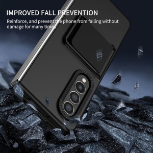 Husa de protectie Flippy, Pliere Tridimensionala, Multifunctionala, PC, pentru Samsung Galaxy Z Fold 4 5G, Negru - Img 3