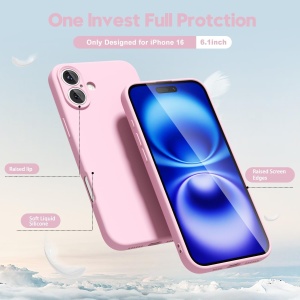 Husa de Protectie Matte TPU, Flippy, pentru Apple iPhone 16 Plus, Protectie Camera, Antisoc, Antizgariere, Antialunecare, Acoperire Completa, Roz - Img 5