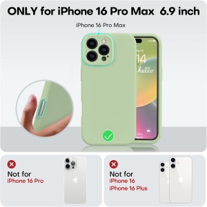 Husa de Protectie Matte TPU, Flippy, pentru Apple iPhone 16 Pro Max, Protectie Camera, Antisoc, Antizgariere, Antialunecare, Acoperire Completa, Verde - Img 5