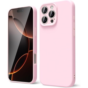 Husa de Protectie Matte TPU, Flippy, pentru Apple iPhone 16 Pro Max, Protectie Camera, Antisoc, Antizgariere, Antialunecare, Acoperire Completa, Roz - Img 1