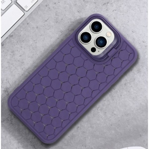 Husa de Protectie TPU, Flippy, pentru Apple iPhone 14 Plus, 3D Cube, cu Inel, Protectie Camera, Antisoc, Antizgariere, Antialunecare, Acoperire Completa, Mov - Img 7