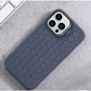 Husa de Protectie TPU, Flippy, pentru Samsung Galaxy S23, 3D Cube, cu Inel, Protectie Camera, Antisoc, Antizgariere, Antialunecare, Acoperire Completa, Albastru - Img 5