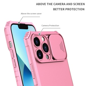 Husa Defender cu Stand pentru iPhone 13 Pro Max, Roz, Suport reglabil, Antisoc, Protectie glisanta pentru camera, Flippy - Img 3