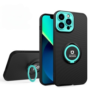 Husa Eagle Eye cu Stand pentru Apple iPhone 12 Pro (6.1) Negru/Turcoaz, Suport Auto Magnetic, Protectie Antisoc, Flippy - Img 2