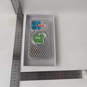 Husa MagSafe Aromaterapia Compatibila cu iPhone 15 Pro, Flippy, Suport Magnetic, Antisoc, Antizgariere, Protectie Camera si Supraincalzire, din Aliaj de Aluminiu, Silver - Img 2