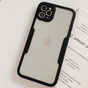 Husa Max Defence pentru iPhone 11 Pro Max 11, Bumper Negru, Fata Dubla Transparenta, Protectie Antisoc Full 360 ( fata, spate, margini ), Flippy - Img 3