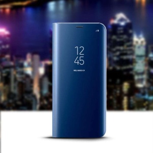 Husa Oppo A5 2020/A9 2020 Flip Cover Oglinda Albastru - Img 3