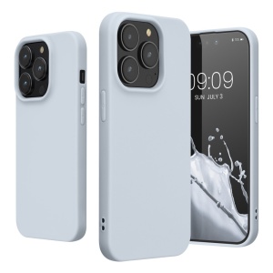 Husa pentru Apple iPhone 14 Flippy, Liquid Silicone, cu Microfibra pe interior, Protectie Antisoc, Grey, Gri - Img 2