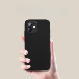 Husa pentru Samsung Galaxy A03 4G, Flippy, Liquid Silicone, cu Microfibra pe interior, Protectie Antisoc, Negru - Img 7