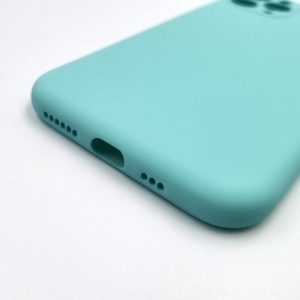 Husa pentru Samsung Galaxy S22 Ultra, Flippy, Liquid Silicone, cu Microfibra pe interior, Protectie Antisoc, Albastru deschis - Img 6