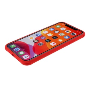 Husa protectie compatibila cu Apple iPhone 11 Pro Liquid Silicone Case Rosu - Img 6