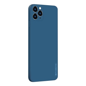 Husa protectie compatibila cu Apple iPhone 11 Pro Max Liquid Silicone Case Albastru inchis - Img 13