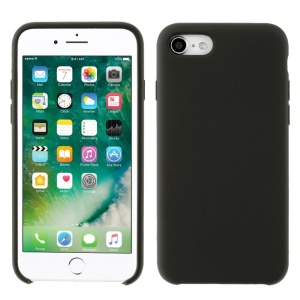 Husa protectie compatibila cu Apple iPhone 7/8/SE 2020 Liquid Silicone Case Negru - Img 12