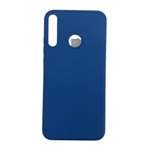Husa protectie compatibila cu Huawei P40 Lite E Liquid Silicone Case Albastru inchis - Img 5