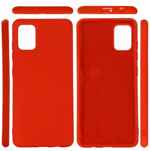 Husa protectie compatibila cu Samsung A71 Liquid Silicone Case Rosu - Img 5