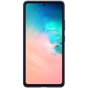 Husa protectie compatibila cu Samsung S10 Lite Liquid Silicone Case Albastru inchis - Img 3