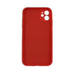 Husa protectie,Flippy, compatibila cu Apple iPhone 12 Liquid Silicone Case Rosu - Img 2