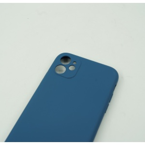 Husa protectie Flippy compatibila cu Apple iPhone 12 Mini Liquid Silicone Case Albastru inchis - Img 4
