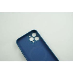 Husa protectie Flippy compatibila cu Apple iPhone 12 Pro Max Mag Safe Silicone Albastru - Img 5