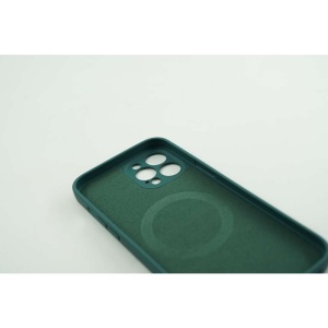 Husa protectie Flippy compatibila cu Apple iPhone 12 Pro Max Mag Safe Silicone Verde - Img 6