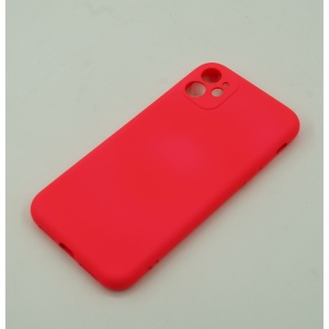Husa protectie Flippy compatibila cu Huawei P Smart 2021 Liquid Silicone Case Fucshia - Img 3