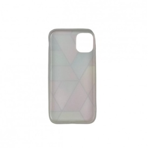 Husa protectie Flippy compatibila cu Huawei P Smart 2021 Soft IMD TPU Marble Geometric Roz - Img 4