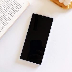 Husa protectie Flippy compatibila cu Samsung Galaxy S21 Ultra Soft IMD TPU Marble Geometric Roz - Img 2