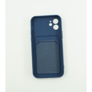 Husa protectie Flippy cu suport card compatibila cu Apple iPhone 13 Mini Albastru Inchis - Img 5