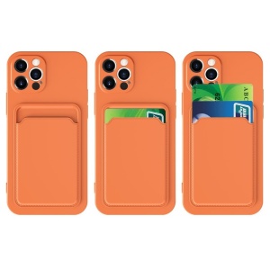 Husa protectie Flippy cu suport card compatibila cu Huawei P Smart 2021 Portocaliu - Img 8