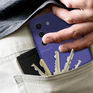 Husa protectie Flippy pentru Samsung S21 FE Liquid Silicone Mov - Img 6
