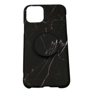 Husa protectie pentru Apple iPhone 11 Pro Max Soft IMD TPU Marble Negru cu Suport inclus - Img 2