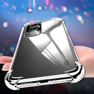 Husa protectie pentru Oppo A96, Flippy, TPU, Antisoc, Protectie colturi, Rezistenta la impact, 1.5 mm, Transparenta - Img 2
