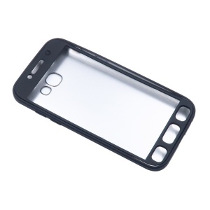 Husa Samsung Galaxy A7 2017 Full Silicone 360 Negru + Folie de protectie - Img 2