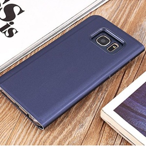 Husa Samsung Galaxy S7 Edge Flip Cover Oglinda Albastru - Img 2