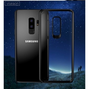 Husa Samsung Galaxy S9 Plus Tpu Transparent cu margini colorate negru - Img 4