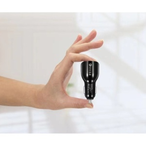 Incarcator Auto, Flippy, Pentru Bricheta, Incarcare Rapida, Interfata USB, 12V-24V, Negru - Img 7