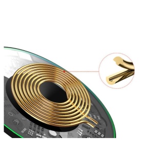 Incarcator Wireless Flippy, Fast Charge, 15W, Ultra Slim, compatibil cu iPhone, cablu inclus, Rotund, Negru - Img 2