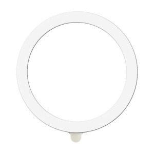 Inel Magnetic MagSafe Silicone pentru Apple iPhone seria 12 / 13 / 14 Alb