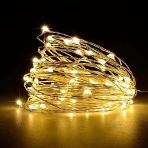 Instalatie Craciun, 10 metri, 100 LED-uri, alb cald, telecomanda 8 functii, USB, fir cupru, liniar, interior/exterior, Flippy - Img 7