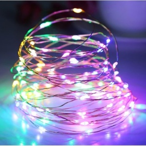 Instalatie Craciun, 5 metri, 50 LED-uri, multicolor RGB, sincronizare muzica, telecomanda 12 de functii, USB, fir cupru, liniar, interior/exterior, Flippy - Img 8